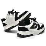 Tênis Feminino Casual Preto e Branco Via Marte