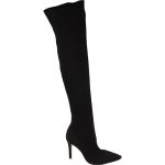 Bota Feminina Salto Alto Fino de Meia Knit Over The Knee Bebecê 