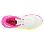 Tênis Feminino de Academia Branco Cadarço Solado Colorida Actvitta