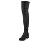 Bota Feminina Over The Knee Napa Preta Basíca Lisa Mississipi