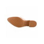 Sapatilha Mule Feminino Bico Saltinho Baixo Tachinhas Bege Clarinho Mississipi