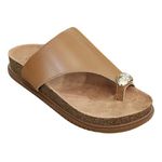 Sandália Feminina Papete Chinelo Anel Dourado Ring Toe Beira Rio