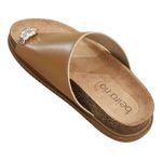 Sandália Feminina Papete Chinelo Anel Dourado Ring Toe Beira Rio