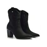 Bota Feminina Western Preta Camurça Via Marte
