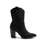 Bota Feminina Western Preta Camurça Via Marte