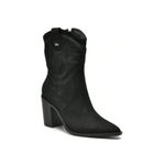 Bota Feminina Western Preta Camurça Via Marte