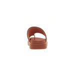 Sandália Feminina Papete Tratorada Ring Toe Caramelo Tachas Vizzano