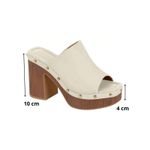 Tamanco Feminino Plataforma Bege Vizzano Boho Chic