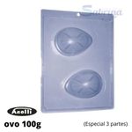 Ovo 100g Forma de Acetato com Silicone 3 partes Anelli