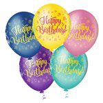 Balão Fantasia N°10 Happy Birthday Sortido c/25und PIC PIC