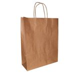 Sacola Papel Kraft 30,5x11,5x38cm Natural c/10 und