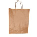 Sacola Papel Kraft 30,5x11,5x38cm Natural c/10 und