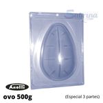 Ovo 500g Forma de Acetato com Silicone 3 partes Anelli