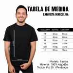 Camiseta Basica Masculina 100% Algodão
