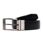 Cinto Masculino Couro Dupla Face Preto e Café Sapatoterapia 3,5cm de largura