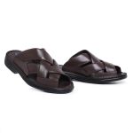 Sandália Masculina Super Leve Sapatoterapia Amortecedor Café
