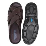 Sandália Masculina Super Leve Sapatoterapia Amortecedor Café