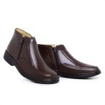 Bota Masculina Leve com Zíper Sapatoterapia Vicenza Café