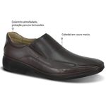 Sapato Social Jetta Super Leve Sapatoterapia Café