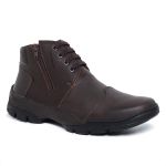Bota Masculina de Zíper New Track Café Sapatoterapia 