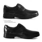 Sapato Social Masculino Amortecedor Sapatoterapia Preto New York