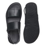 Sandália Masculina Anatômica Velcro Sapatoterapia Preta