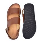 Sandália Masculina Anatômica Velcro Sapatoterapia Whisky