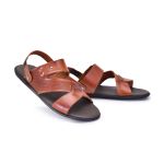 Sandália Masculina Couro 2 em 1 Sapatoterapia Comfort Whisky