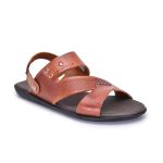 Sandália Masculina Couro 2 em 1 Sapatoterapia Comfort Whisky