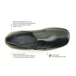 Sapato Casual Tradicional Tamanho Grande Sapatoterapia Preto 
