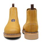 Botina New Holland Vira Francesa Original - Nobuck Caramelo 