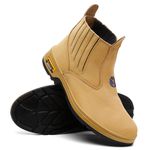 Botina New Holland Torreano Nobuck Caramelo Original