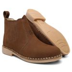 Botina Vira Francesa SP 2520 Nobuck Marrom