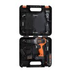 Parafusadeira Furadeira de Impacto 20V Black+Decker BCD704C1KA com 80 Acessorios