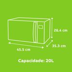 Microondas Consul CMA20BB 20L Branco 127v