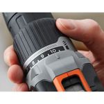 Parafusadeira Furadeira Impacto 20V íon de lítio Black+Decker BCD704C1 Sem Fio Bivolt