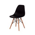 Cadeira Eames DKR Pés Palito Preta