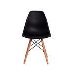 Cadeira Eames DKR Pés Palito Preta