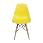 Cadeira Eames DKR Pés Palito Amarela