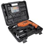 Furadeira de Impacto com Maleta e 82 Acessórios 127V HD555K88-BR Black Decker