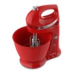 Batedeira Britania Diamante Cristal Duo 400w 2 Tigelas 127v Vermelha