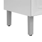 Armário de Cozinha em Aço Compacto 6 Portas 1 Gaveta Rose Itatiai Branco