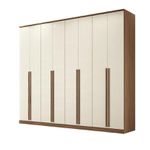 Guarda Roupa Casal Ele e Ela 8 Portas Jatoba/Areia Santos Andira