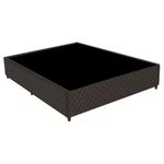 Base Box Casal Gazin Poliester Bordado 1,88x1,38 Preto