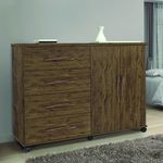 Cômoda Para Quarto 4 Gavetas Bali Amendoa Wood Primus