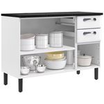 Balcão 3 Portas e 2 Gavetas Itatiaia New Premium Branco