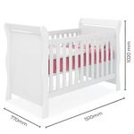 Berço Mini Cama Colonial Baby Amore Qmovi Branco