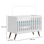 Berço Mini Cama Q Encanto Retrô Qmovi Branco