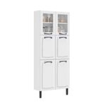 Paneleiro Duplo 80cm 6 Portas New Premium Itatiaia Branco
