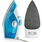 Ferro de Passar Seco e Vapor Electrolux SIE60 Base Antiaderente Azul 127V